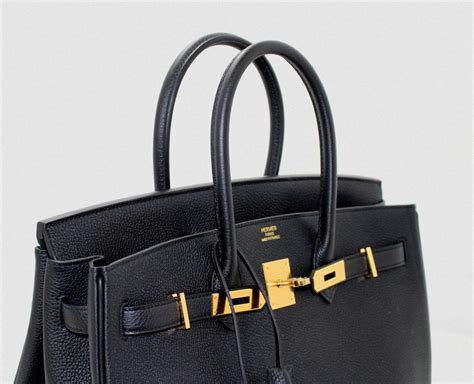 hermes birkin black with gold hardware